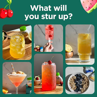 Stur Liquid Water Enhancer | Mocktail Variety Pack | Naturally Sweetened | Sugar Free | Zero Calories | Keto | Vegan | 5 Bottles, Makes 120 Drinks