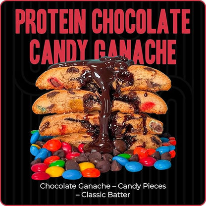 My Cookie Dealer Protein Cookies, Chocolate Candy Ganache (4oz, Pack of 3) - 18g Protein per Cookie - Individually Wrapped Workout Snacks for On-The-Go Travel