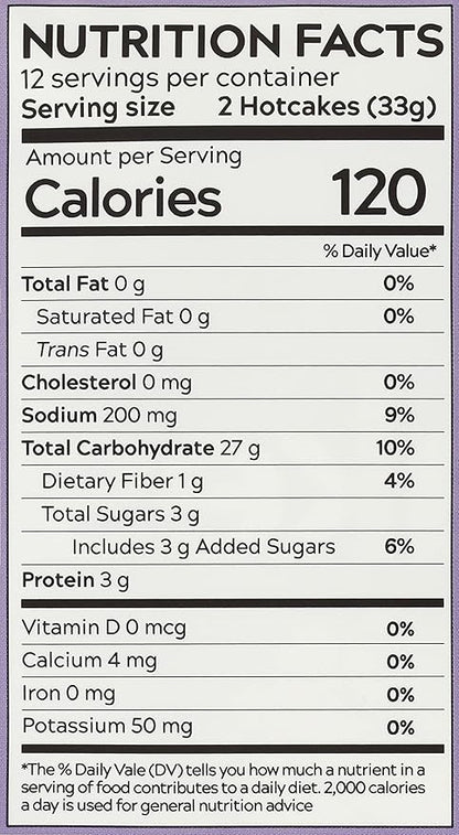 Gluten Free Rolled Hotcakes Crepe Mix by American Table, Made with American-Grown Ingredients & Pure Vanilla, French-Style, Non-GMO, Low Sugar, No Preservatives, Makes 72 Crepes (14 oz, Pack of 3)