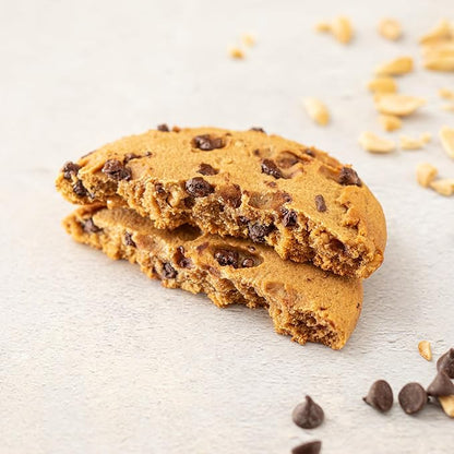 Lenny & Larry's The Complete Cookie, Peanut Butter Chocolate Chip, Soft Baked, 16g Plant Protein, Vegan, Non-GMO, 4 Ounce Cookie (Pack of 12)