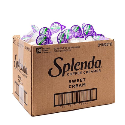 SPLENDA Single Serve Coffee Creamer Cups, Sugar Free Sweet Cream, 180 Count