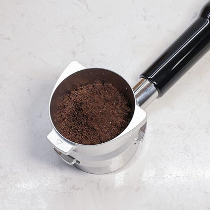 FIRJOY 54mm Espresso Dosing Funnel for Breville Barista Portafilters (Aluminum Alloy-Silver)