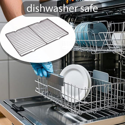 2Pcs Stainless Steel Cooling Racks, Cooling Racks for Cooking and Baking, Cookie Cooling Rack, Oven Cooling Racks for Cooking