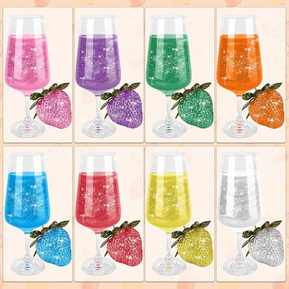 Edible Glitter Set - 15 Colors Food Grade Luster Dust, Edible Glitter Powder for Drinks, Cake Decorating, Chocolates, Fondant, Strawberries, Cupcakes, Candy, Cookie. Vegan - 5g/bottle