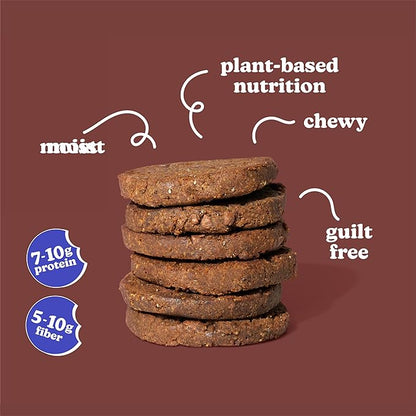 Love + Chew Superfood Soft Baked Cookies, Chocolate Lover Variety, Plant Based Cookie Made With Almonds and Dark Chocolate for Kids and Adults, Vegan Snacks, Gluten Free, Paleo, Non GMO, 12 Pack