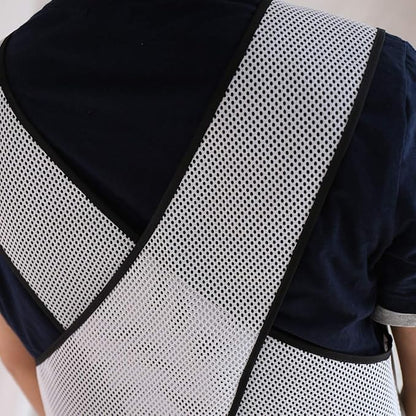 NEWGEM Japanese Linen Cross Back Cooking Aprons for Women Men with Pockets Cute for Baking Kitchen