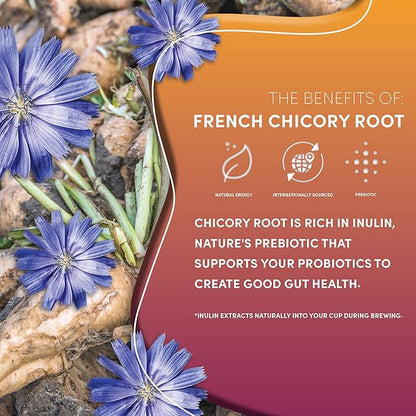 Teeccino Hazelnut Chicory Coffee Alternative - 11 Ounce - Ground Herbal Coffee That’s Prebiotic, Caffeine Free & Acid Free, Medium Roast, (Pack of 3)