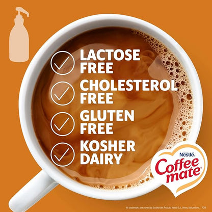 Nestle Coffee mate Coffee Creamer, Salted Caramel Chocolate, Concentrated Liquid Pump Bottle, Non Dairy, No Refrigeration, 50.7 oz (Pack of 2)