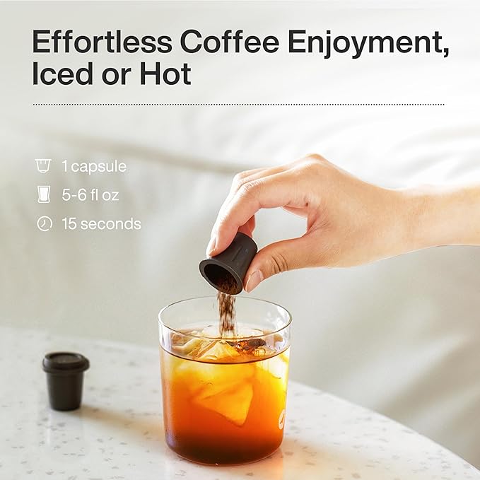 SATURNBIRD Express Instant Coffee, Latte & Americano Flavor Mix—Dark Roast, Instant Cold Brew Iced Coffee, Freeze Dried Arabica Powder, 24 Single Serve Coffee Packets for Traveling Camping Home