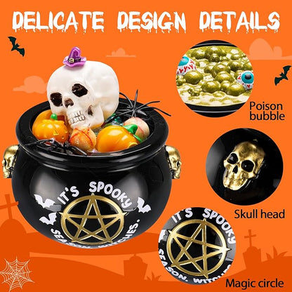 LET’S Resin Witch Cauldron Resin Mold, Halloween Resin Molds, 3D Jar Resin Molds Silicone 4.7'' Width, Large Jar Molds for Epoxy Resin Casting Craft, Storage Box,Candy Container,Candle Holder