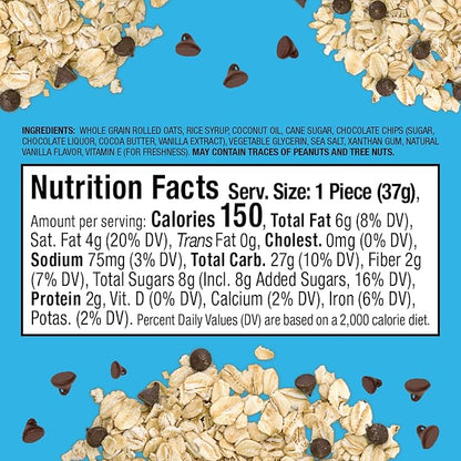 Bobo's Original With Chocolate Chips Bite, Gluten Free, Non-GMO, Whole Grain Oats, Pack of 30 | Snack Bars | On-the-Go | Made with Simple Ingredients