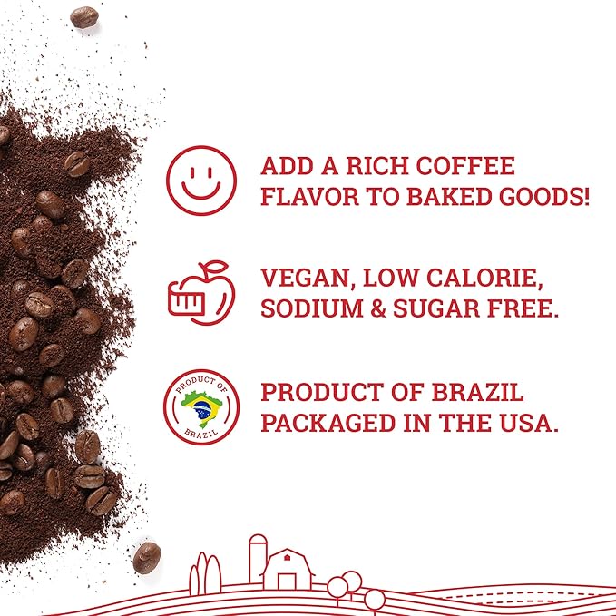 Hoosier Hill Farm Pure Espresso Powder, 8oz (Pack of 2)