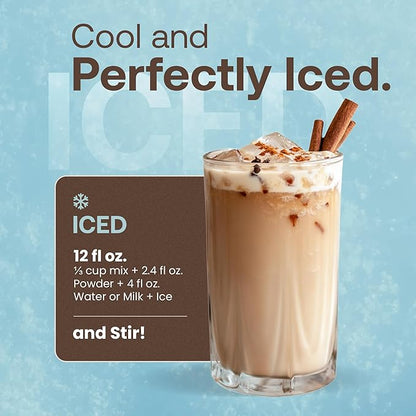 Dr. Smoothie Café Essentials Spiced Chai – No Artificial Colors, Flavors, or Sweeteners – Shelf Stable – 116mg of Caffeine per Serving – Great for Hot, Iced, & Frozen Frappes (3.5 lb Bag, 26 Servings)