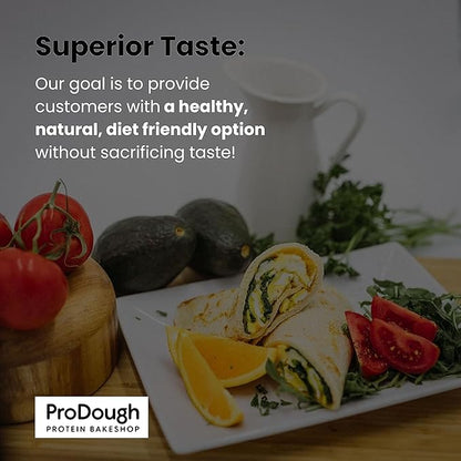 ProDough High Protein- Gluten Free French Crepe Mix, Low Carb, 8g of Protein per Serving, No Added Sugars, Keto Friendly, Makes 24 Crepes (Chocolate)