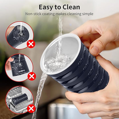 Milk Frother, Paris Rhône 4-in-1 Milk Steamer and Frother, Hot & Cold Foam Milk Warmer with Temperature Control, Auto Shut-Off Frothers for Coffee, Latte, Cappuccino, Macchiato