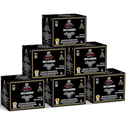 Caffè Garibaldi Colombian Coffee Pods, for Keurig K-Cup Brewers, Single Serve Cups, 100% Arabica Blend for Coffee Makers, 72 Count Recyclable Pods - Medium Roast