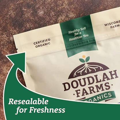 Organic Rye Flour 5 lb - Non-GMO, USDA Organic, Vegan, For Baking Sourdough, Bread, and More! Grown In USA, Farmed From Regenerative Soil by Doudlah Farms