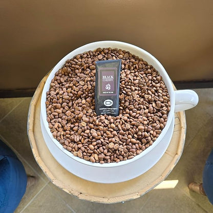 Coffee Beanery Black Cherry Flavored Coffee, 1-1.75oz Try Me Size Coffee Sampler, Light-Medium Roast
