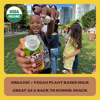 Mooala - Organic Strawberry Bananamilk, Lunchbox Friendly, Shelf-Stable, Non-Dairy, Nut-Free, Plant-Based Beverage, On the Go 12 Pack