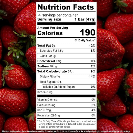 JONESBAR (Peanut Butter & Jelly, 4 Count (Pack of 1)), USDA Organic Fruit & Nut Bar, Non-GMO, Kosher, Vegan, Gluten Free, Simple Snack Bar