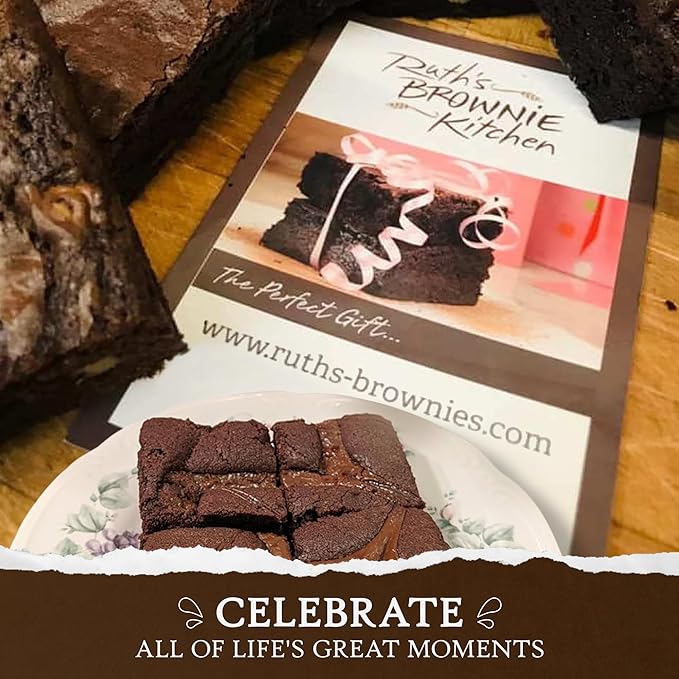 Ruth’s Peanut Butter Swirl Cake Style Brownies 2 Dozen – Gourmet Baked Treats | Delicious Gift with The Finest Ingredients | Guaranteed to Arrive Fresh