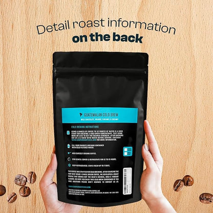 Organic Cold Brew Coffee - Guatemalan Coffee Beans Crafted For Cold Brewing - Whole Bean or Coarse Grind, Medium Roast, 2 lb