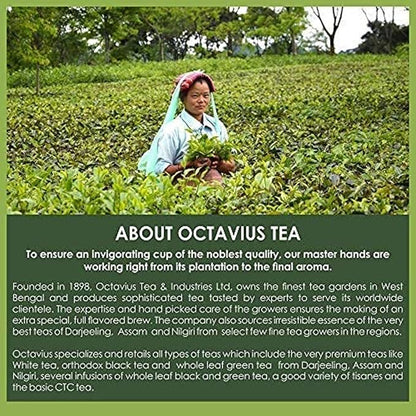 Octavius Gift's Select - Assorted Tea in Wooden Box | 6 Flavors, 90 Tea Bags | Black & Green | Gifts for Women & Men | Variety Pack