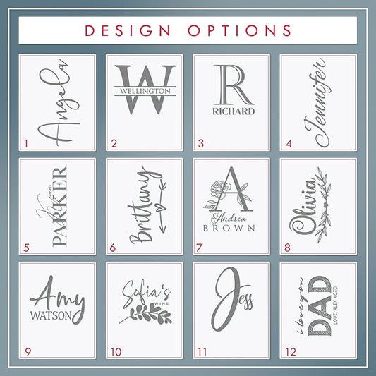 Personalized Tumbler with Engraved Name - 12 Designs, 20 Oz Coffee Tumbler with Slider Lid, Royal Blue, Double Wall Insulated - Custom Gift for Men, Women