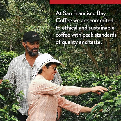 San Francisco Bay Compostable Coffee Pods - DECAF French Roast (36 Ct) K Cup Compatible including Keurig 2.0, Dark Roast, Swiss Water Processed