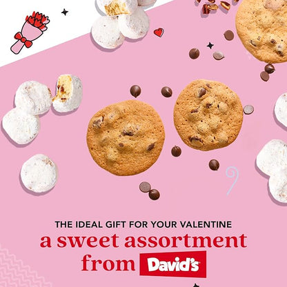 David’s Cookies Thin Crispy Cookies and Butter Pecan Meltaways Gift Bucket - Delicious Gourmet Food Gift For Her, Him and Family 1.3Lbs