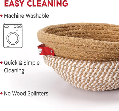 KneadAce Complete Sourdough Bread Baking Kit - 34oz Starter Jar, Cotton Rope Proofing Baskets, Magnetic Bread Lame, and Fast-Activation Sourdough Starter Culture for Perfect Artisan Loaves