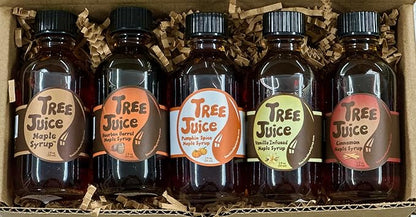 Tree Juice Maple Syrup Gift Box | Gift for Birthdays, Corporate, Holidays, and more | 5-2 ounce bottles