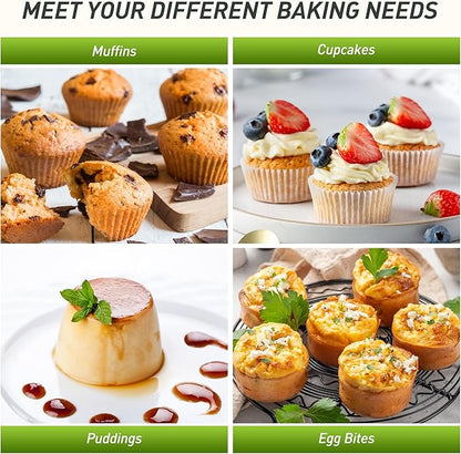 2 Pack 24 Cups Silicone Mini Muffin Pan with Metal Reinforced Frame Silicone Molds Parents Stepdad Pawpaw Who Want Nothing Everything Future Groom Bride Law Christmas Xmas Happy Birthday Gifts Ideal