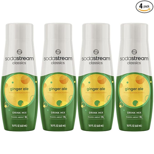 SodaStream Ginger Ale, 440ml 4-Pack