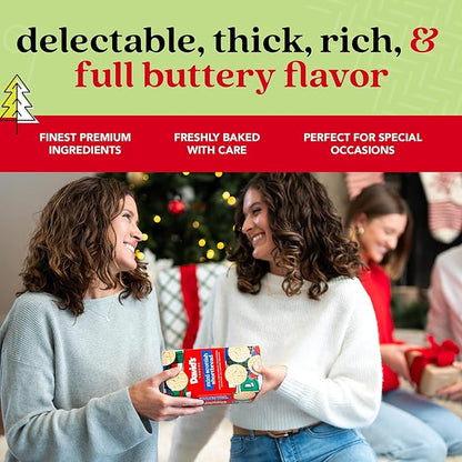 David's Cookies Mini Shortbread Pure Butter Cookies 1 Pack - Traditional Scottish Style Butter Cookies, OU Kosher Certified, Decadent Gourmet Shortbread Cookies Snack Box for Tea, Coffee, & Gifting