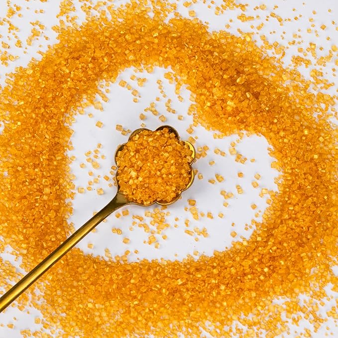 Christmas Edible Gold Sprinkles for Cake Decorating,Sanding Sugar Crystals,150g/5.3oz,Coarse Sprinkle Mix for Baking,Cookies,Ice Cream,Fondant Cake,Caramel Apples,Cupcakes,Desserts,Thanksgiving Christmas Decoration Supplies