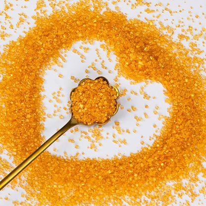 Christmas Edible Gold Sprinkles for Cake Decorating,Sanding Sugar Crystals,150g/5.3oz,Coarse Sprinkle Mix for Baking,Cookies,Ice Cream,Fondant Cake,Caramel Apples,Cupcakes,Desserts,Thanksgiving Christmas Decoration Supplies