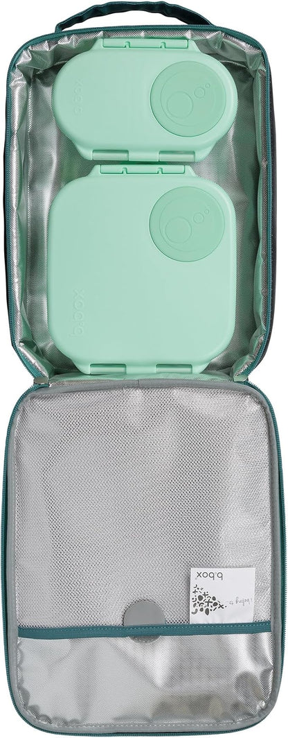 b.box Snack Containers for Kids, Toddler Snack Box Container, Reusable Small Bento Box for Lunch, School & Travel, Leak Proof, BPA free, Dishwasher Safe, Ages 4 months+ (Spearmint, 12oz capacity)