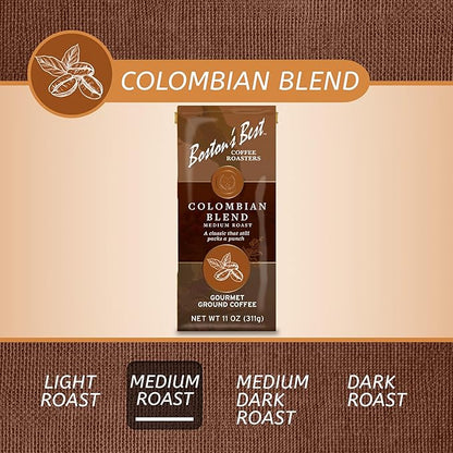 Boston’s Best Coffee - Colombian Blend Delicious Gourmet, Premium Ground Coffee, 11 oz. / 311 g Coffee Bag