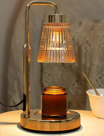 Candle Warmer Lamp with Timer Dimmable, Birthday Gifts for Women Mom, House Warming Gifts New Home Decor, Wax Melt Warmer for Jar Candles with 2 Bulbs