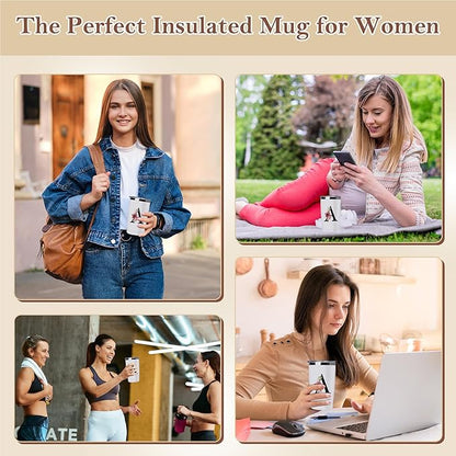 20 Oz Insulated Coffee Cup Lid Car Tumbler Mug Cute Mug Tween College Country Girl 18 19 Year Old Birthday Regalos De Cumpleaños Navidad Mujer Mama Gift Mi Novia Maestra 14 Febrero San Valentín Ideas