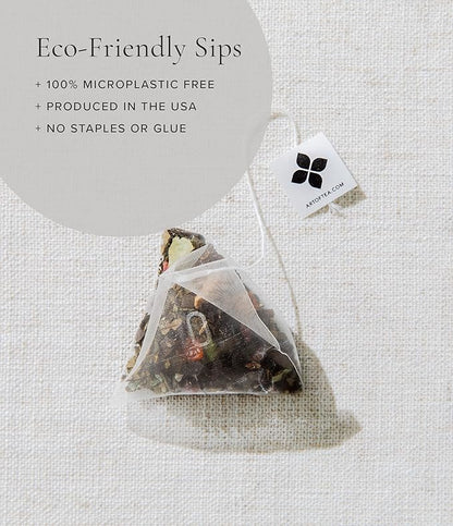 Art of Tea | Assorted Tea Bags Sampler Caffeinated and Non-Caffeinated| 50 Count Sampler Tea Set