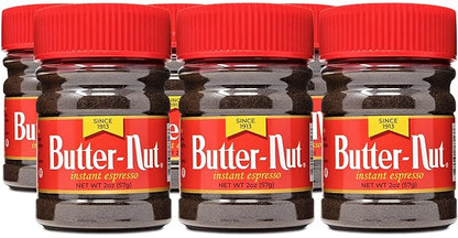 Butter-Nut Instant Espresso Coffee, 2 Ounce (Pack of 6)