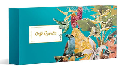 Cafe Quindio Barranquero Gift Set - The Best Assortment of Coffee Products - 1 Gourmet Ground Coffee + 1 Genova Ground Coffee + 2 Milk Caramels + 1 Cafecitas Cookies