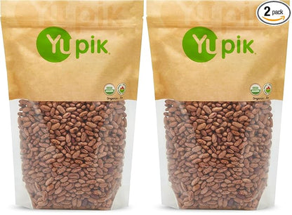 Yupik Organic Pinto Beans, 2.2 lb,35.2 Ounce, Non-GMO, Vegan, Gluten-Free (Pack of 2)