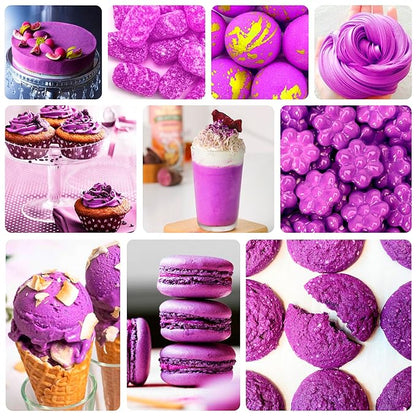 Food Coloring - Vibrant Liquid Icing Food Coloring Set for Baking, Cake Decorating, Easter Egg, Airbrush - Tasteless Food Color Dye for Fondant, Slime, DIY Crafts - 5.5 Fl.oz / 160ml Each (Violet)