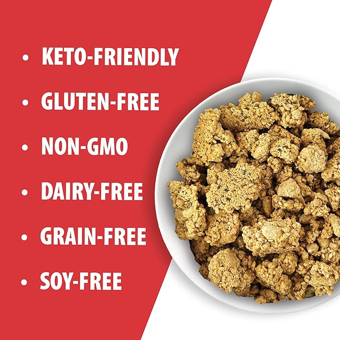 Julian Bakery® ProGranola® Cereal | Peanut Butter Cluster | 12g Protein | 2 Net Carbs | Gluten-Free | Grain-Free | 3 Pack