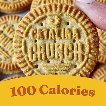 Catalina Crunch Protein Cookies, 4g Protein per Serving | Low-Sugar Sandwich Cookies | Gluten Free, Vegan | Keto Dessert Snacks - Peanut Butter, 5.9 oz. (14 Count)
