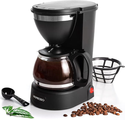 Drip Coffee Maker by Mixpresso Coffee (6 Cups), Black