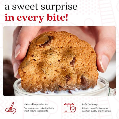 David’s Cookies Cookie Gift Basket - Deliciously Flavored Assorted Cookies in a Lovely Gift Basket - Gourmet Thin Crispy Cookies, Butter Pecan Meltaways and Scottish Shortbread Cookies - Variety of Delicious Cookies